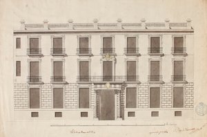 Facciata della Real Academia de Bellas Artes de San Fernando da Diego de Villanueva